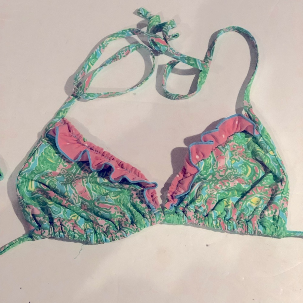 LILLY PULITZER Tropical Print Bikini TOP XXS